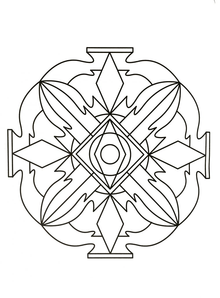 Simple Mandala A Telecharger 23 – Coloriage Mandalas – Coloriages Pour intérieur Mandala Enfant À Imprimer