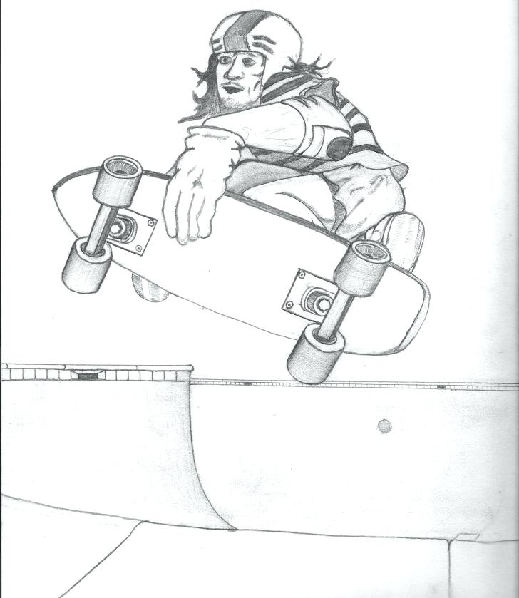 Skateboard Coloring Page At Getcolorings  Free Printable Colorings encequiconcerne Coloriage Skate 