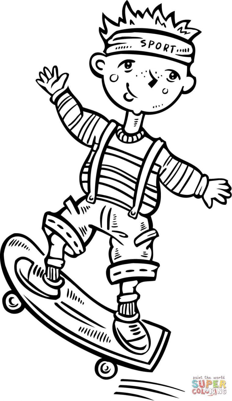 Skateboarding Coloring Pages Free Printables – Neo Coloring pour Coloriage Skate