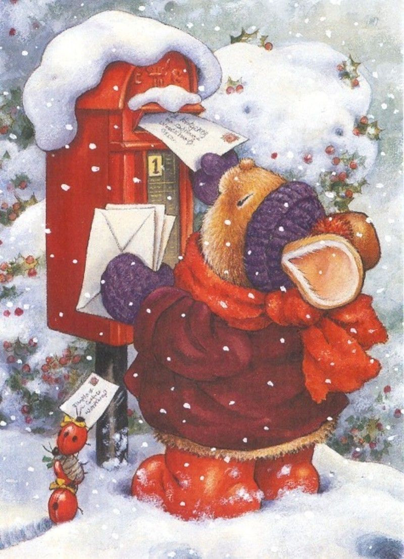 Souriceaux Et Souricettes  Illustration Noel, Dessin Noel, Cartes De dedans Illustrations Noël