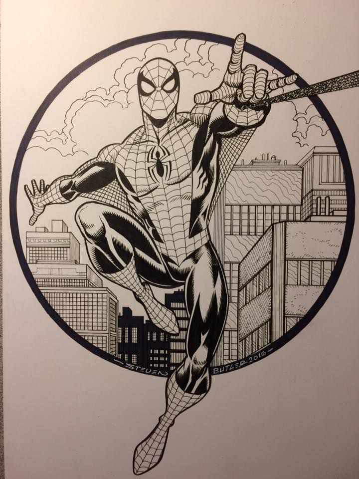 Spiderman  Spiderman Drawing, Spiderman Art Sketch, Spiderman Art à Dessin Spiderman 