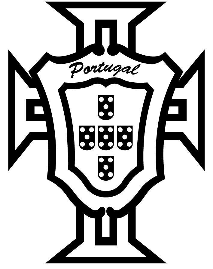 Sticker Portugal Logo Fpf Pour Voiture (30Cm X 23Cm)  Ebay avec Coloriage Portugal 