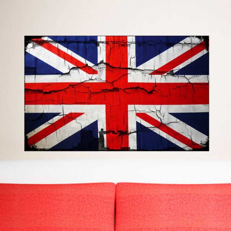 Stickers Muraux Animaux – Sticker Drapeau D'Angleterre – Union Jack intérieur Drapeau De L Angleterre À Imprimer