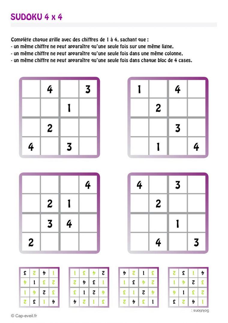 Sudoku Ce1 À Imprimer  Sudoku Ce1 À Imprimer – Ti Bank : There Are concernant Sudoku Fr A Imprimer