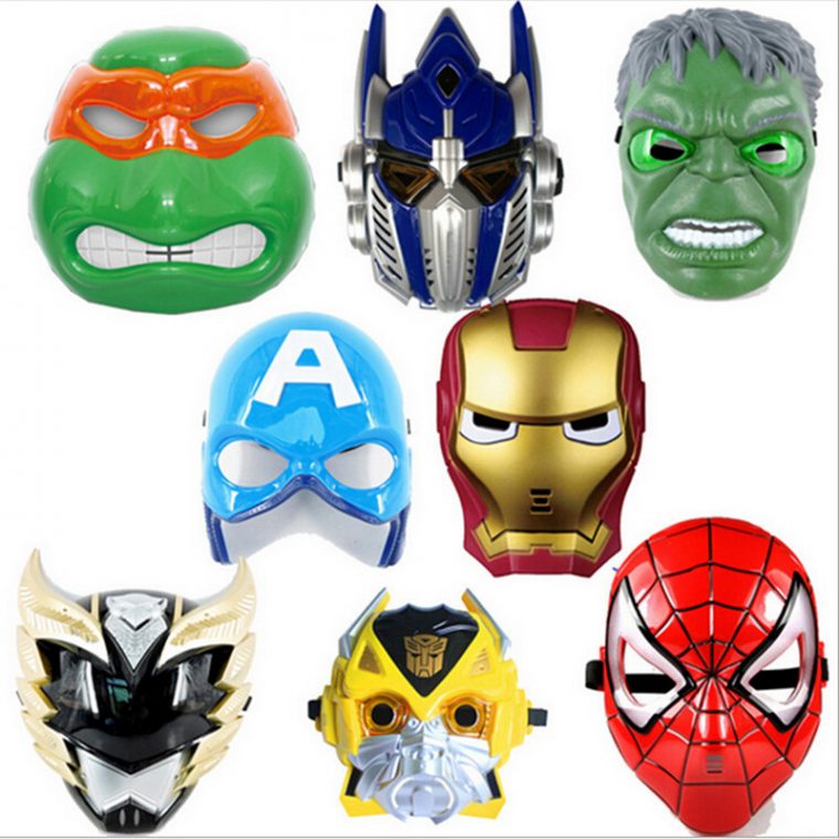 Super Héros Masques Plein Visage Enfants Jeu Cosplay Partie Masque Led concernant Masque Halloween Enfant