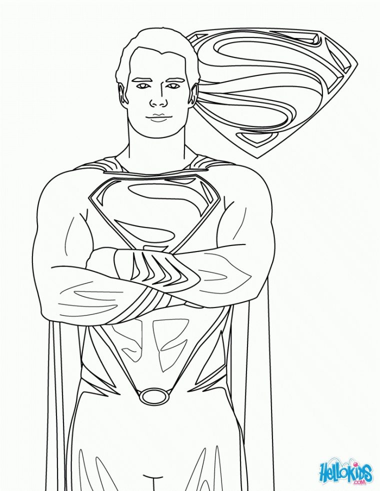 Superman Easy Coloring Pages – Coloring Home encequiconcerne Coloriage Superman