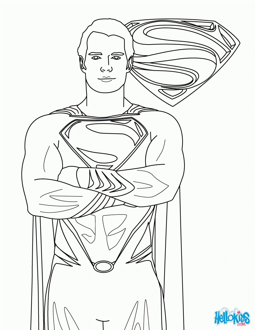 Superman Easy Coloring Pages - Coloring Home encequiconcerne Coloriage Superman 