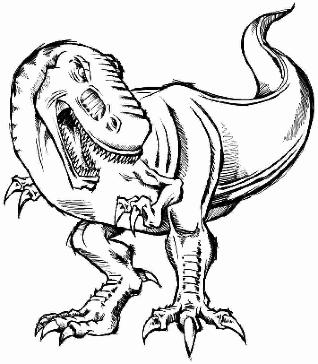 T Rex Dinosaur Coloring Pages At Getcolorings  Free Printable tout Dessin Dino