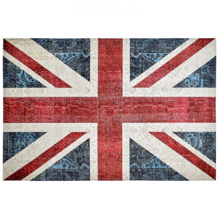 Tapis Drapeau Anglais Plat Imprimé Union Jack destiné Drapeua Anglais