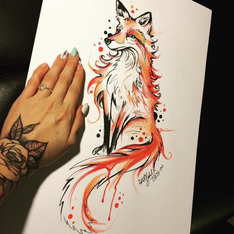 Tattoo Symbols And What They Mean  Dessin Renard avec Renard Dessin