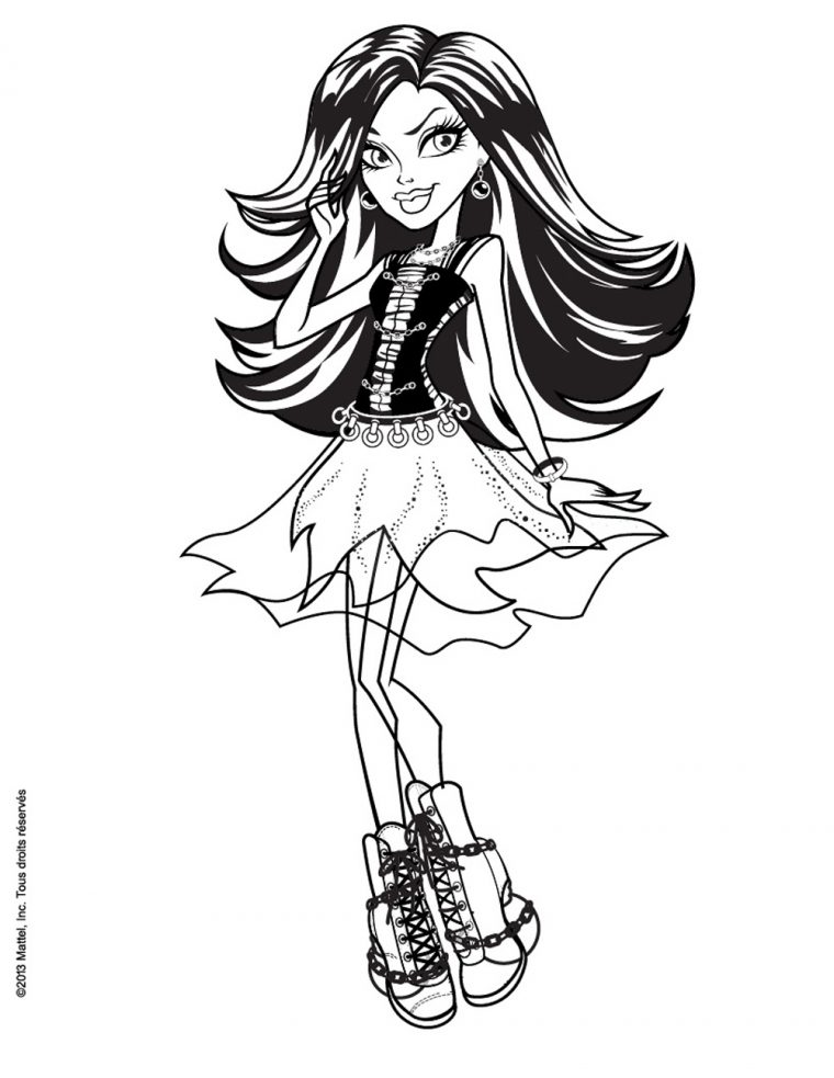 Télécharger Coloriage De Monster High À Imprimer Aperçu – Le Reseau intérieur Imprimer Dessin Monster High