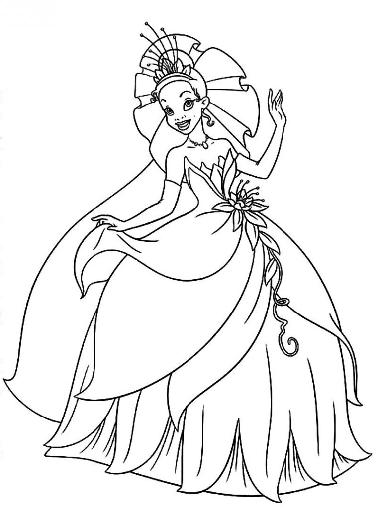 Tiana Coloring Pages At Getcolorings  Free Printable Colorings destiné Princess Coloriage