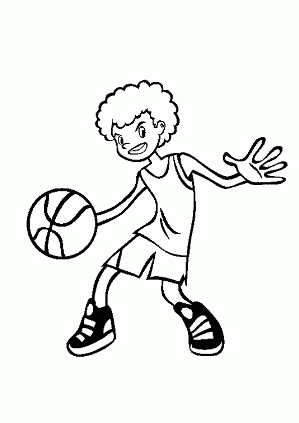 {Title} (Avec Images)  Coloriage, Joueurs De Basketball tout Coloriage Basket 
