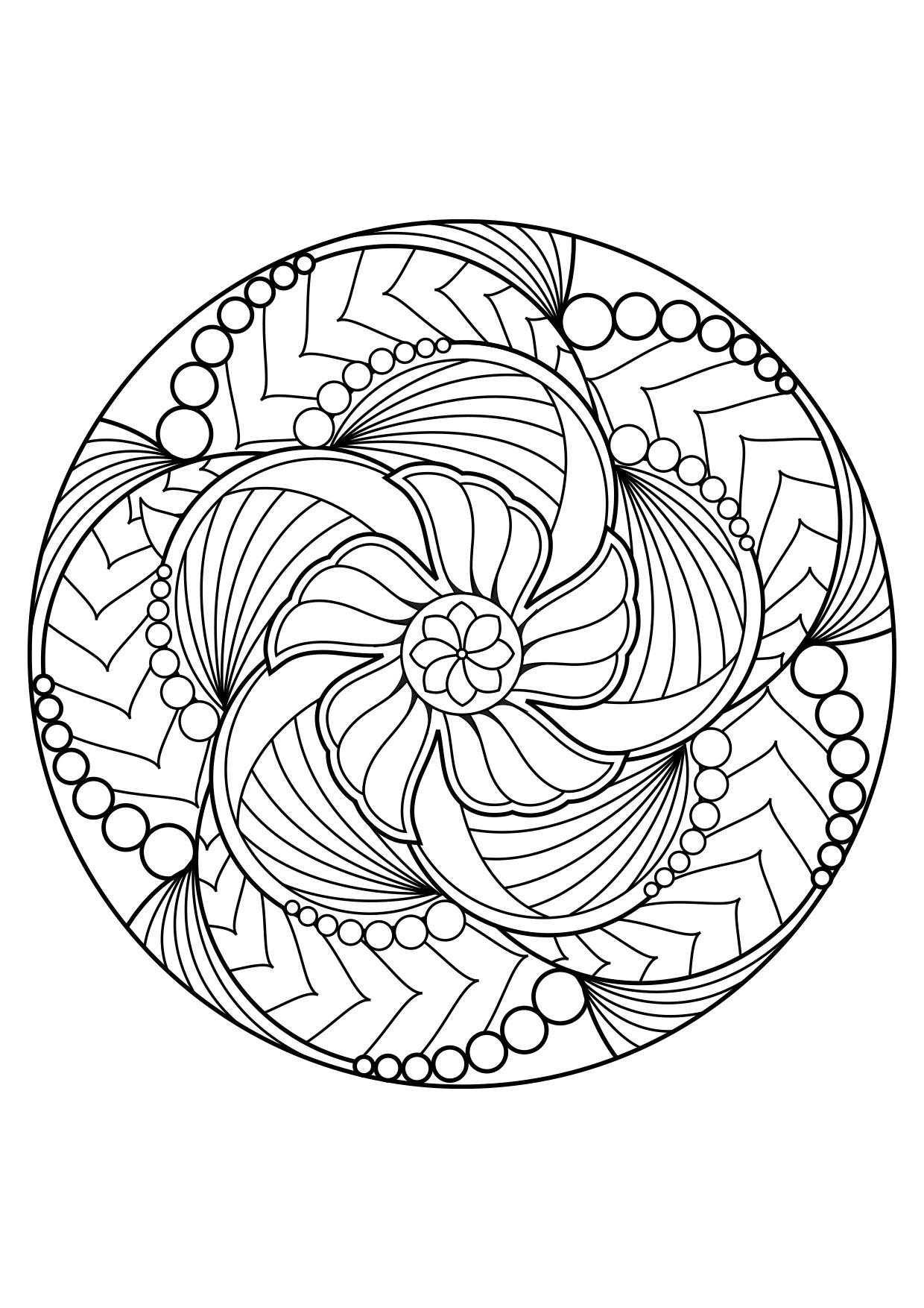 Top10+ Coloriages Mandalas À Imprimer Gratuits Fond D&amp;#039;Écran - Topconcours pour Mandalas À Colorier Gratuit 