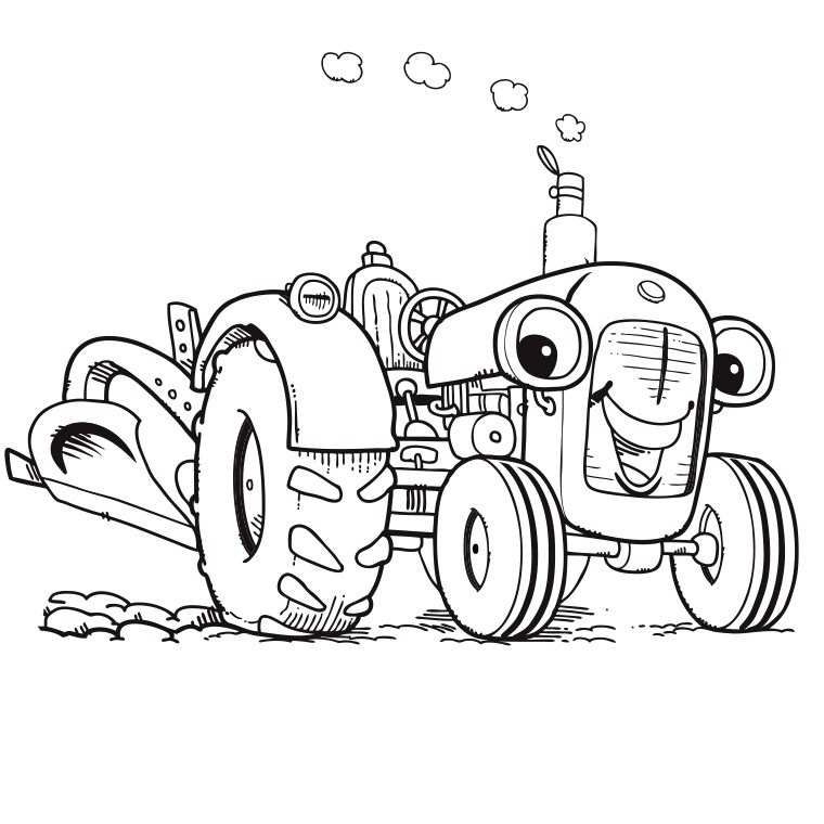 Tracteur Agricole Ferme Coloriage Dessin (With Images)  Character, Art destiné Tracteur Coloriage 