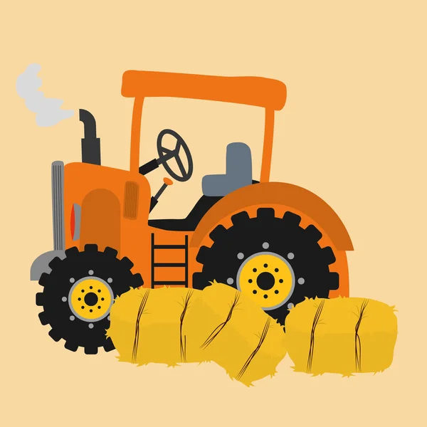 Tracteur Avec Remorque - Dessin Animé — Image Vectorielle Iralu1 intérieur Dessin Animé Avec Des Tracteurs