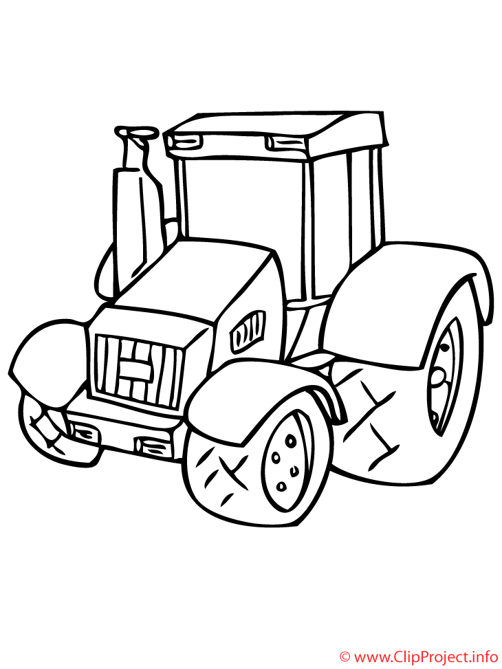 Tracteur Coloriage - Transport Coloriages Dessin, Picture, Image intérieur Tracteur Coloriage 
