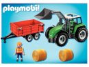 Tracteur + Remorque Playmobil - Playmobil  Jeux De Construction Sur concernant Tractopelle Playmobil