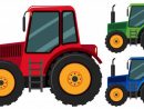 Tracteurs En Trois Couleurs Différentes   Premium Vector #Freepik # destiné Dessin Animé Avec Des Tracteurs