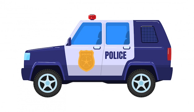 Transport Spécial De Voiture De Police, Service De Milice De Véhicule tout Voiture Police Dessin 