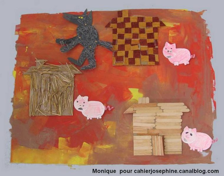 Trois Petites Maisons Pour Trois Petits Cochons – Les Cahiers De Joséphine concernant Les Maisons Des 3 Petit Cochon