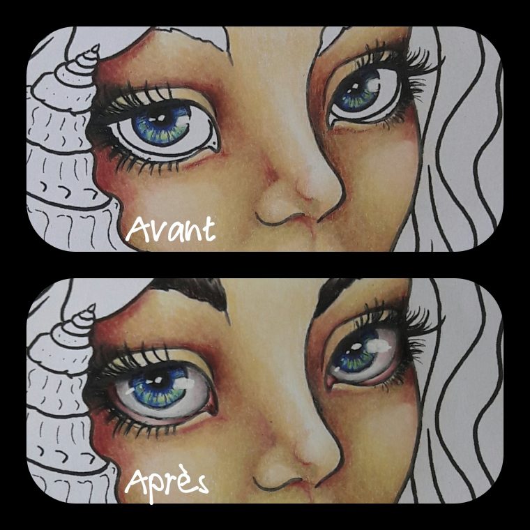 Tuto Coloriage : Le Blanc Des Yeux Aux Crayons De Couleurs  Coloriage avec Yeux Coloriage