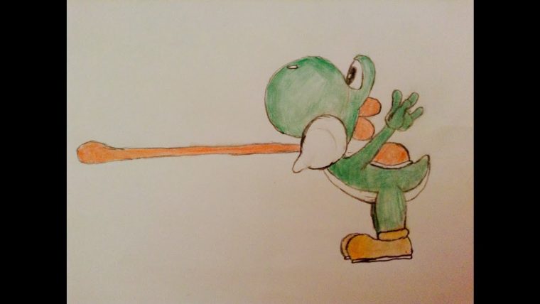 Tuto Dessin Yoshi intérieur Comment Dessiner Mario Facilement