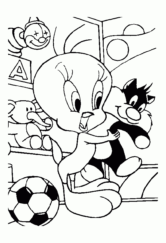 Tweety &amp; Sylvester Free To Color For Kids - Tweety &amp; Sylvester Kids intérieur Dessin A Imprimer Titi