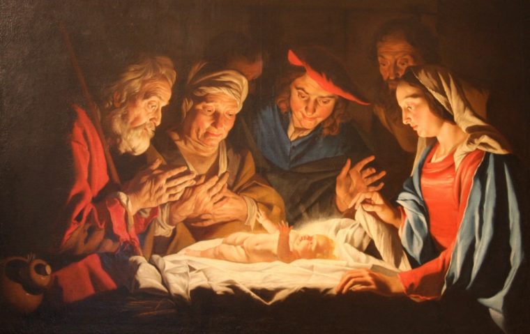 Un Beau Tableau De La Naissance De Jésus". intérieur Image Naissance De Jesus