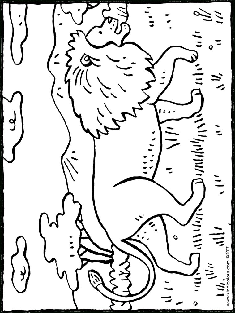 Un Lion Dans La Savane – Kiddicoloriage concernant Coloriage Animaux Savane