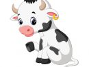 Vache De Dessin Animé Heureux  Vecteur Premium encequiconcerne Dessin D Une Vache