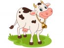 Vache Souriant Illustration Vectorielle De Dessin Animé  Vecteur Gratuite pour Dessin D Une Vache