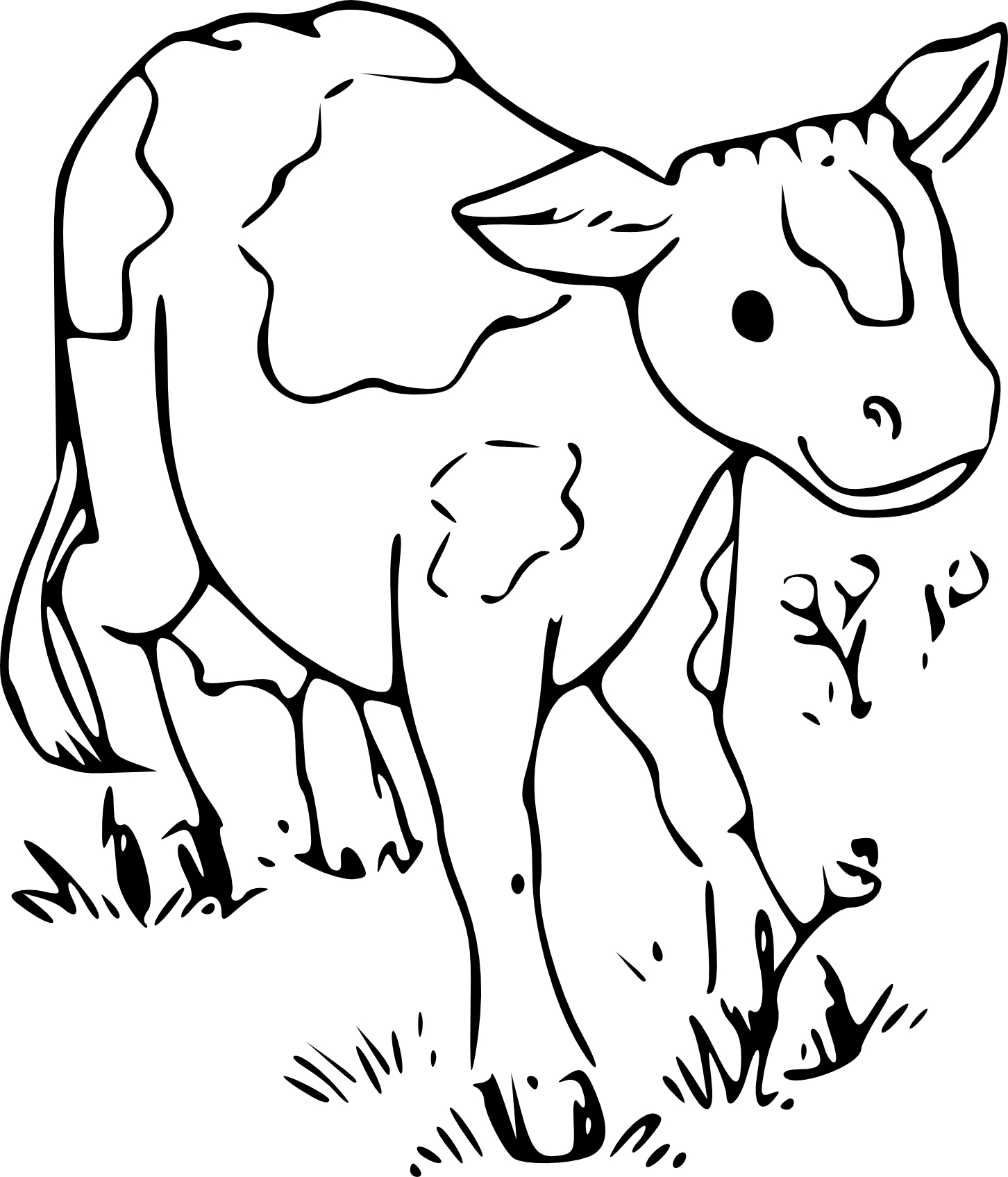 Veau Dessin Facile - Coloriage Tete De Vache Dessin Animaux À Imprimer intérieur Dessin De Vache À Imprimer