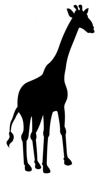 Vecteurs Similaires À 2095531 Giraffes Collection En 2020  Girafe concernant Silhouette D Animaux À Imprimer