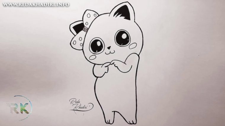 Video#26 Comment Dessiner Un Chat Facilement ? Étape Pas Étape – à Image De Chat A Dessiner