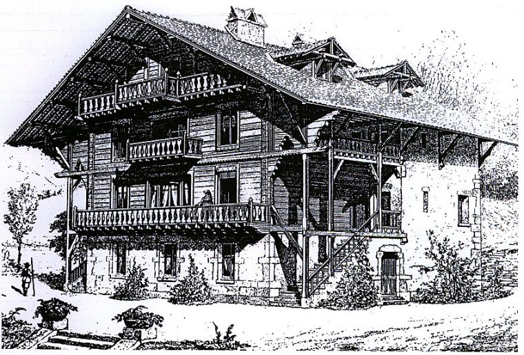 Viollet Le Duc À Chamonix. Qui S'En Souvient ?  Histoire Et Patrimoine tout Chalet Montagne Dessin