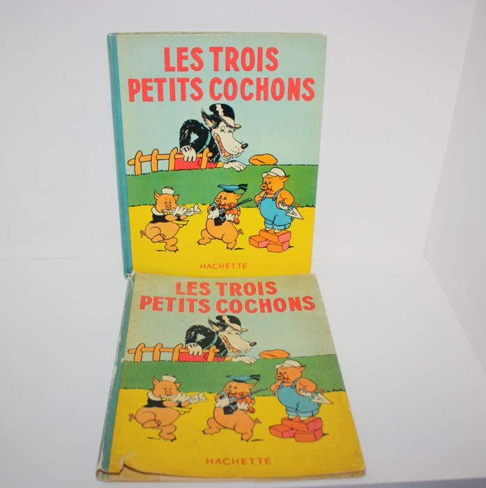 Walt Disney - Les Trois Petits Cochons - Hc Met Stofomslag - 1E Druk serapportantà Les 3 Petit Cochons Disney 