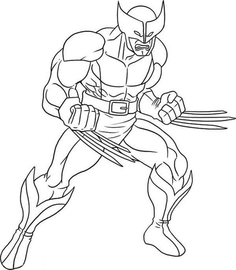 Wolverine (Superheroes) – Printable Coloring Pages tout Super Heros A Colorier