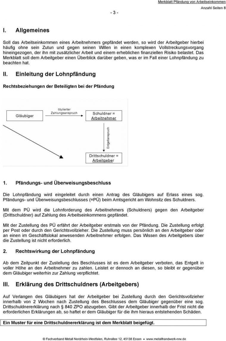 drittschuldnererklärung arbeitgeber muster 2021