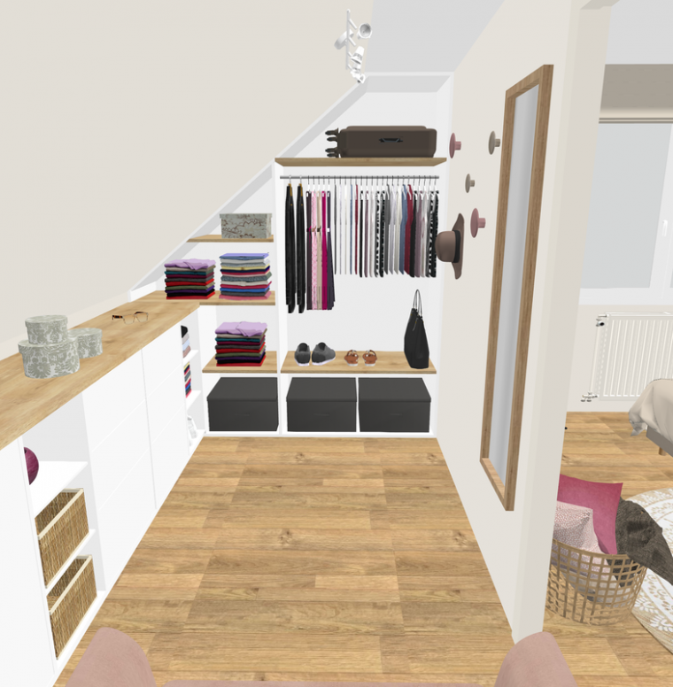 dressing pour chambre mansardée