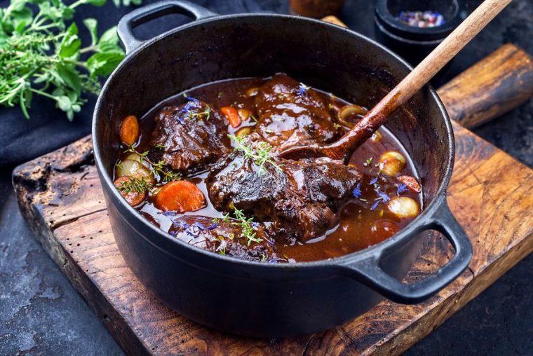 boeuf bourguignon niedrigtemperatur