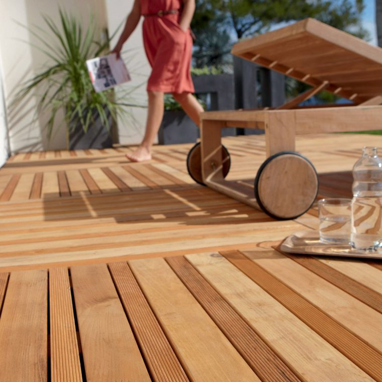 dalle de terrasse en bois 1mx1m