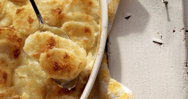 kartoffelgratin mit rohen kartoffeln vorbereiten