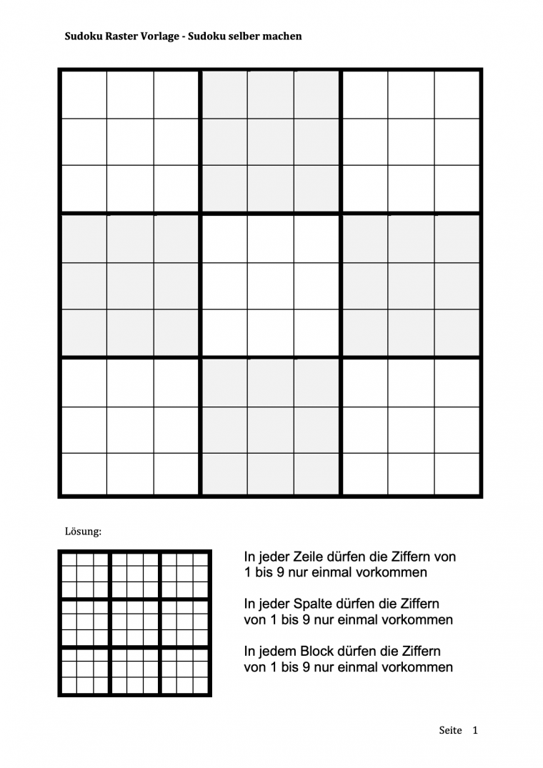 killer sudoku zum ausdrucken