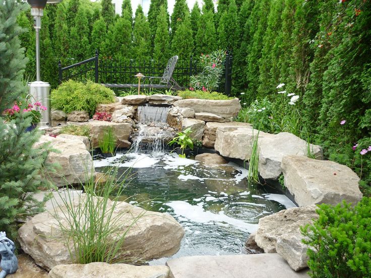 construction d un bassin de jardin avec cascade