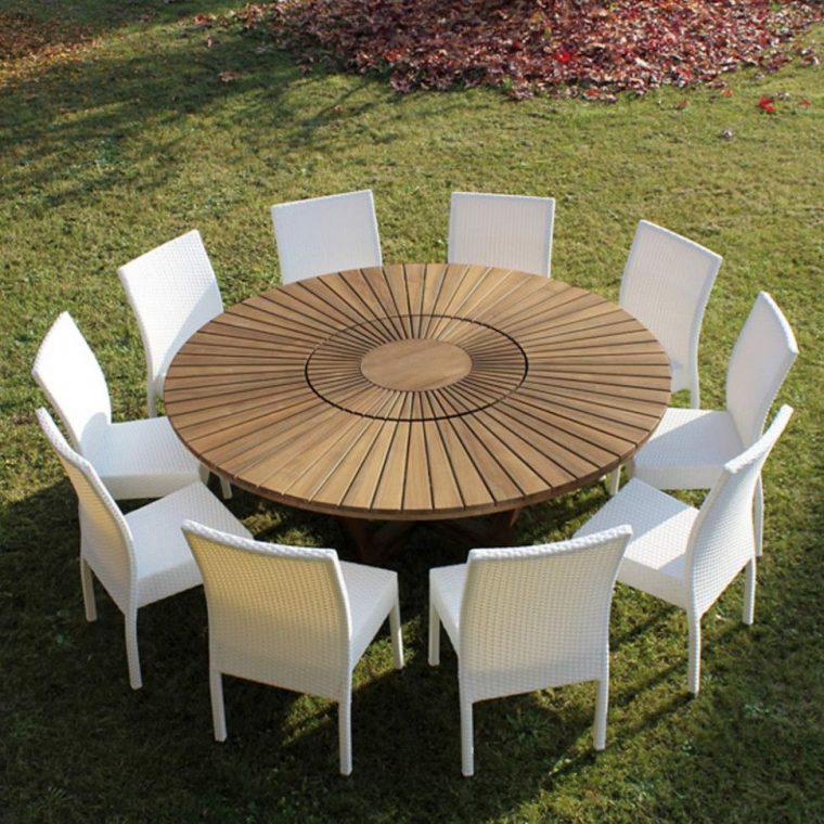 table ronde de jardin