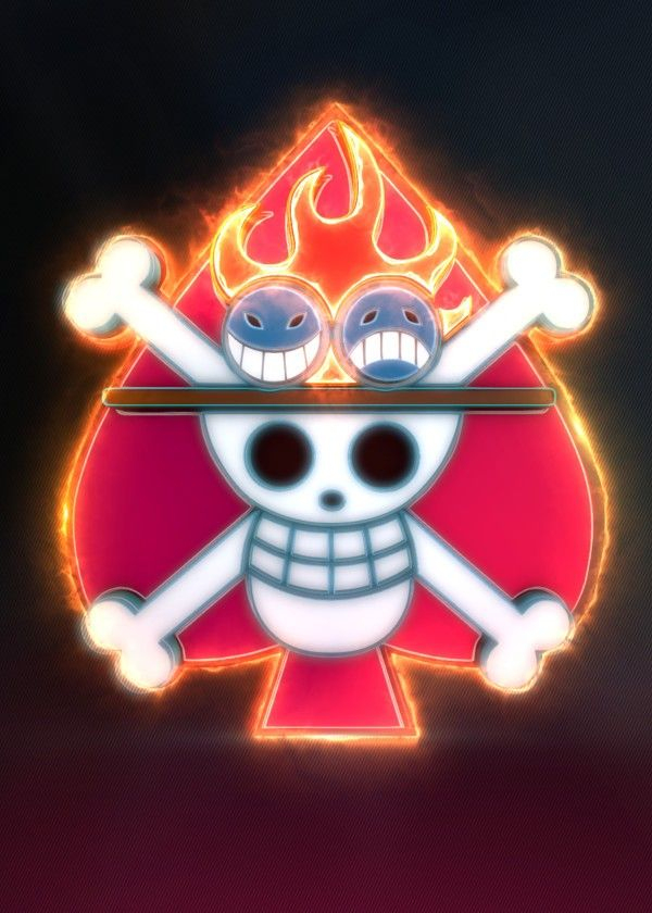 &amp;#039;3D Ace&amp;#039;S Flag Emblem. (Modeling, Post-Production, Editi  &amp;#039; Poster encequiconcerne Logo One Piece 