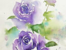 40 Realistic But Easy Watercolor Painting Ideas You Haven'T Seen Before tout Fleur Aquarelle Simple
