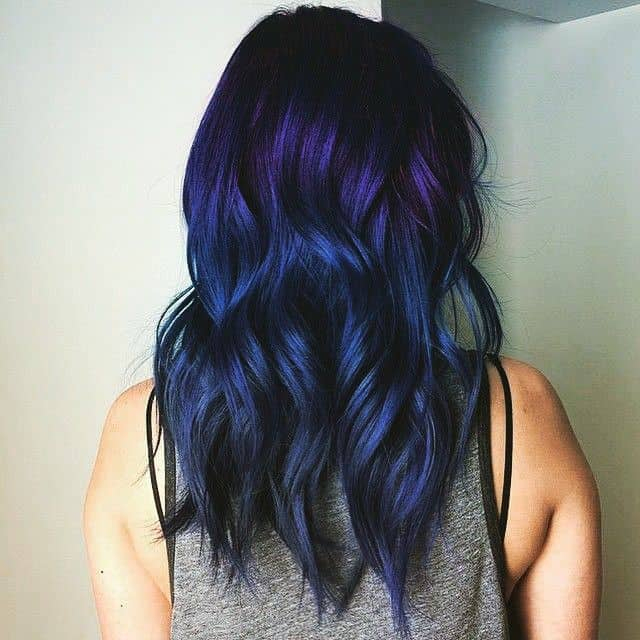 70 Belles Idées De Couleur De Cheveux Bleus Et Violets - Coiffure.io intérieur Bleu Et Violet