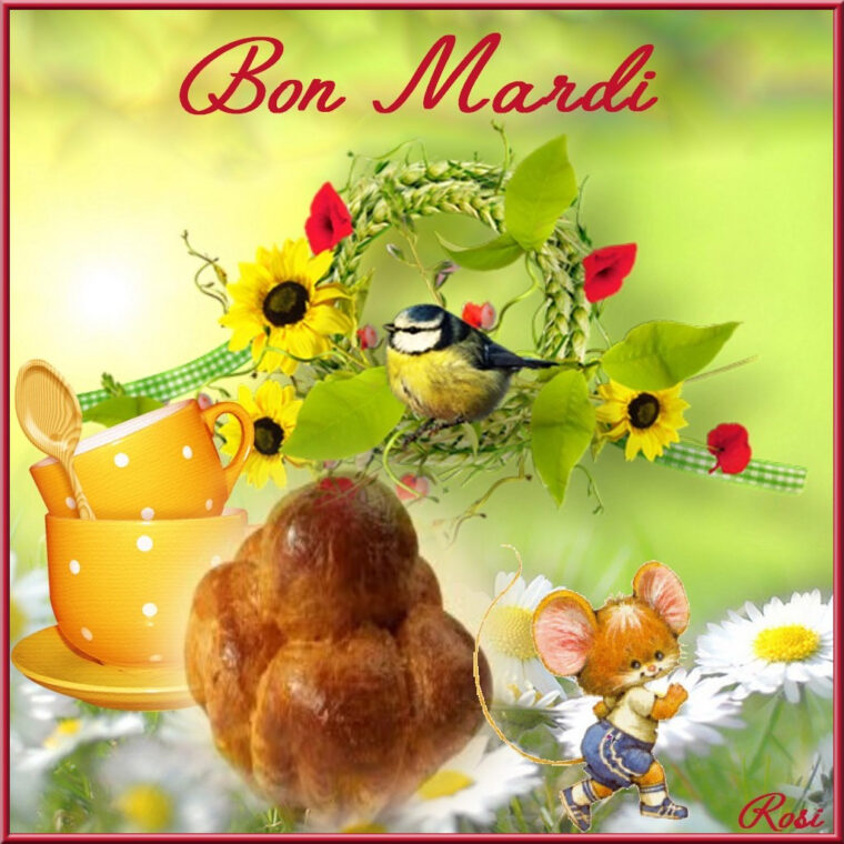 A5 Mes Creations Bonjour Bonne Journ E – Page 5 serapportantà Bon Mardi Et Bonne Journée